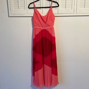 J. Crew Pleated maxi dress in geometric print